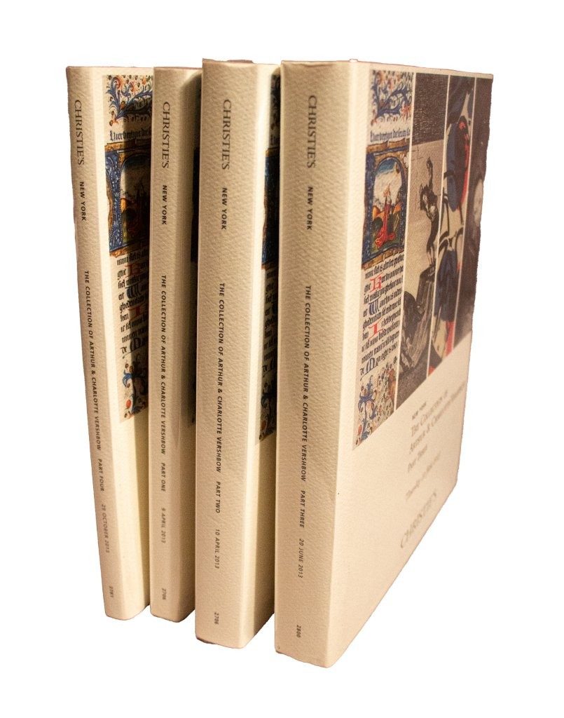 The Collection of Arthur & Charlotte Vershbow, In 4 volumes; Complete. New York, 9 and 10 April 2013, 20 June 2013, and 29 October 2013. [complete in 4 parts]