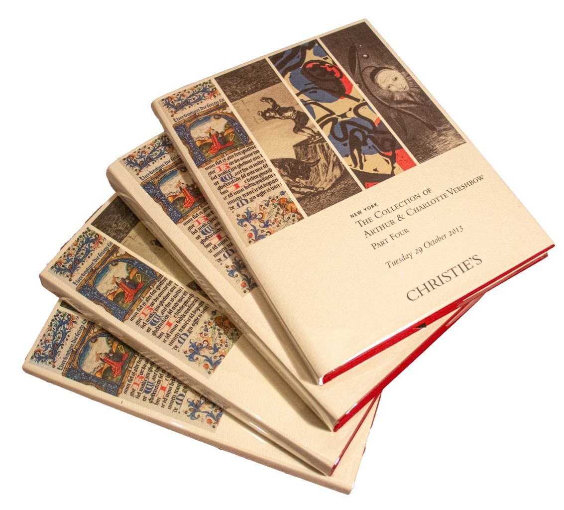 The Collection of Arthur & Charlotte Vershbow, In 4 volumes; Complete. New York, 9 and 10 April 2013, 20 June 2013, and 29 October 2013. [complete in 4 parts]