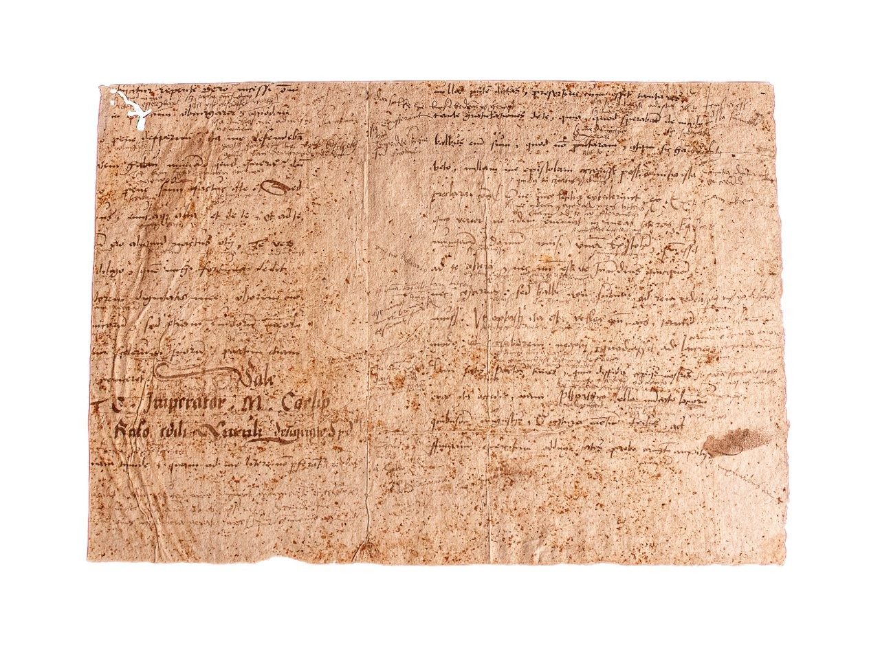 Cicero, Epistolae ad familiares; 5 fragments, Italian C15th