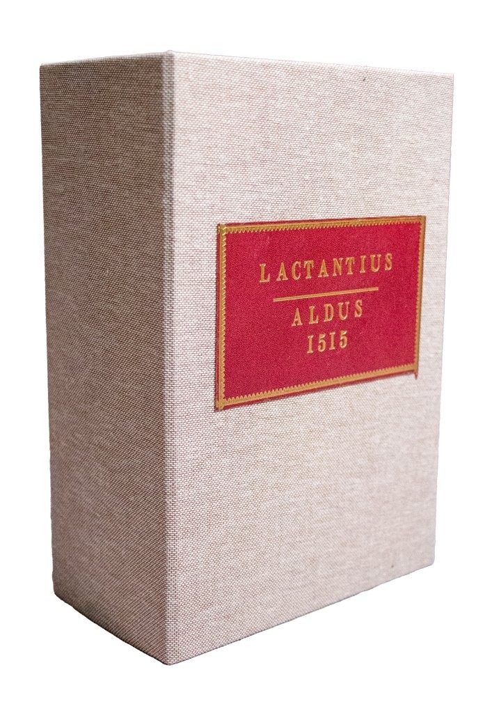 Early English binding c.1530 by James Gaver on 1515 Aldine Lactantius