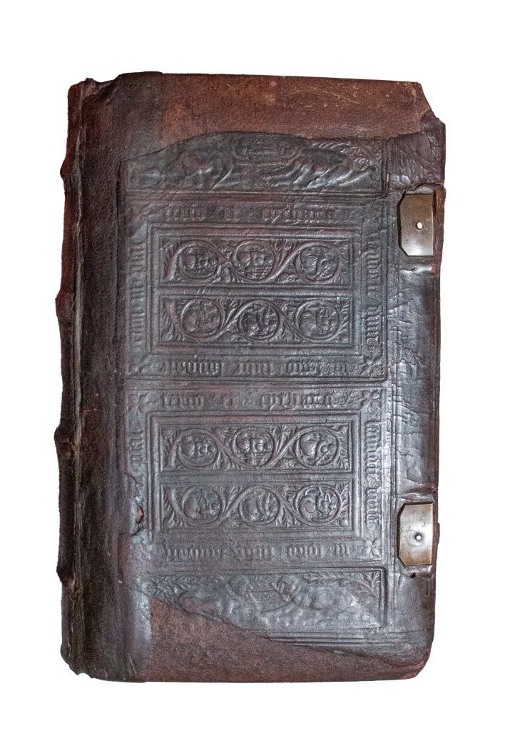 Early English binding c.1530 by James Gaver on 1515 Aldine Lactantius