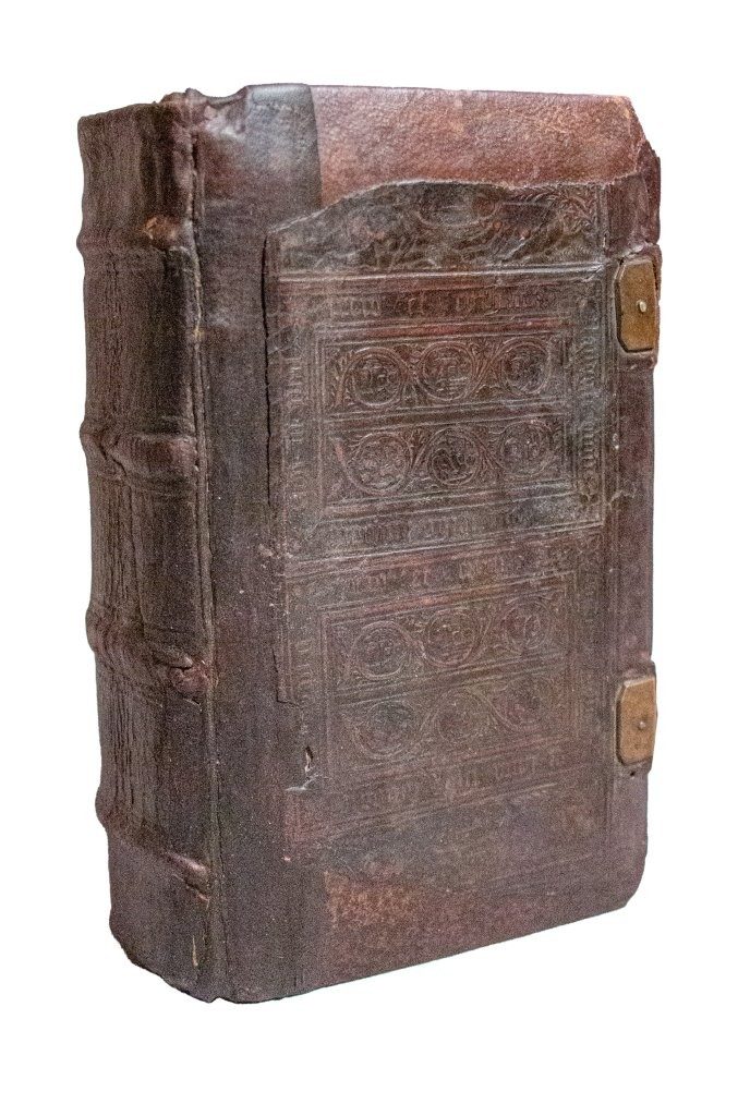 Early English binding c.1530 by James Gaver on 1515 Aldine Lactantius