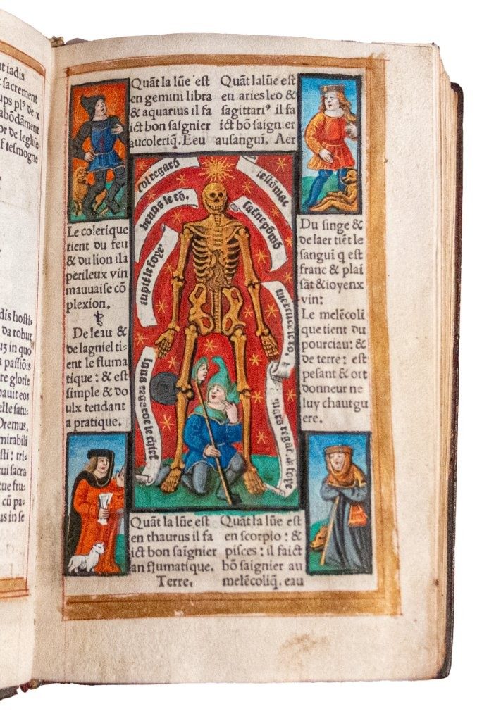Gorgeous Book of Hours printed on vellum; Germain Hardouin with 16 large and 25 smaller illuminations c.1520