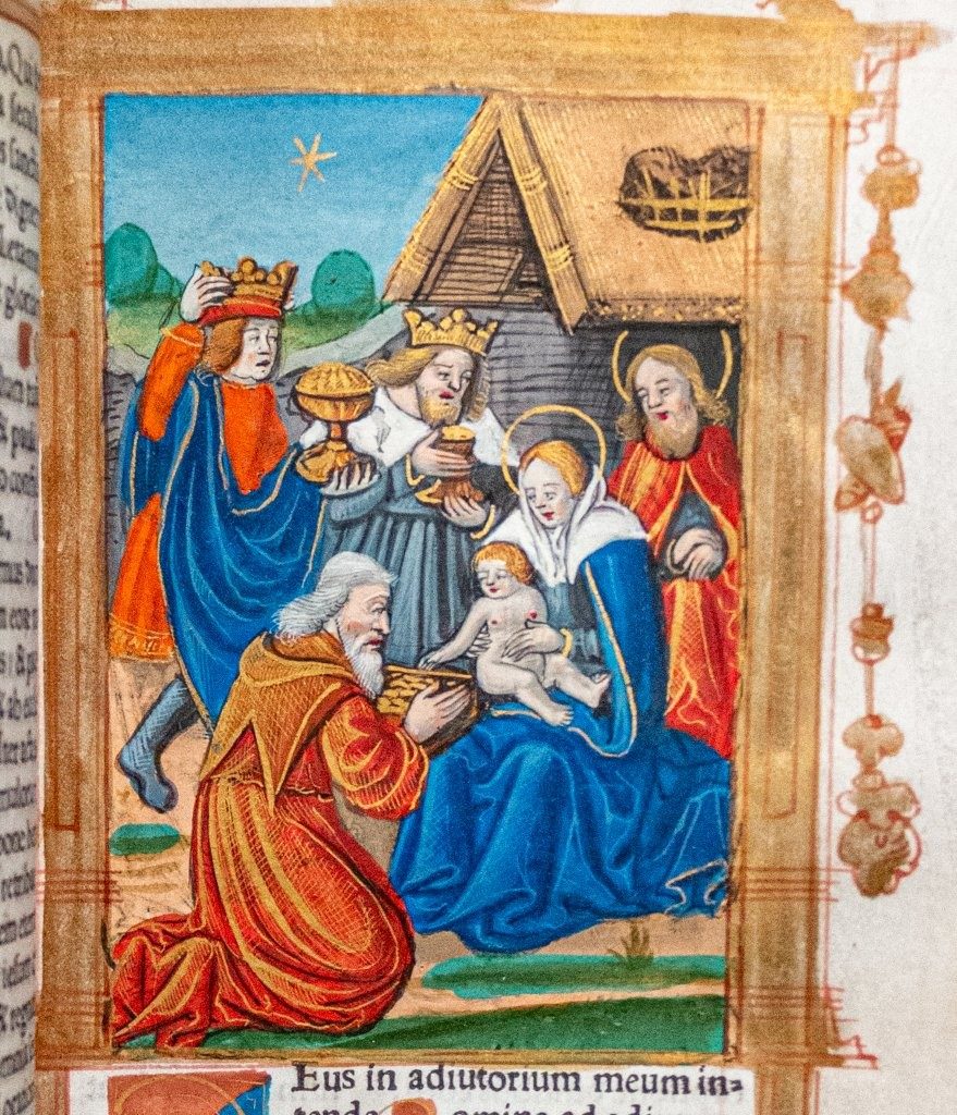 Gorgeous Book of Hours printed on vellum; Germain Hardouin with 16 large and 25 smaller illuminations c.1520