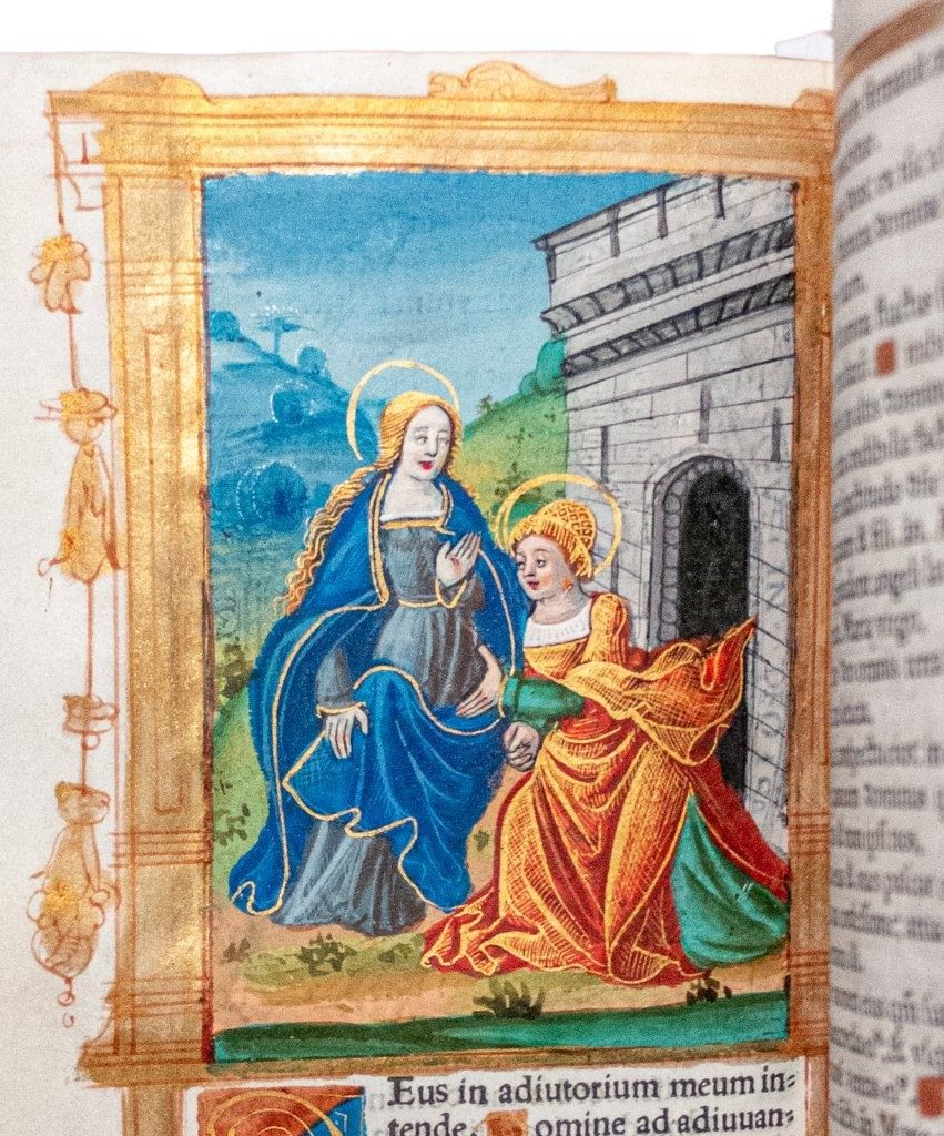 Gorgeous Book of Hours printed on vellum; Germain Hardouin with 16 large and 25 smaller illuminations c.1520