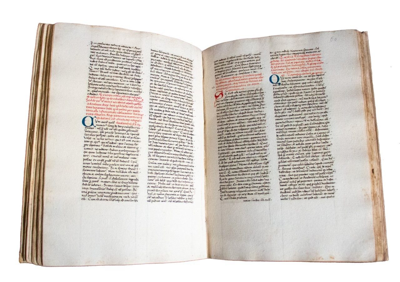 Lactantius; a precisely dated manuscript copy almost certainly derived from the 1465 editio princeps, preserving rare evidence for the transition from manuscript to print