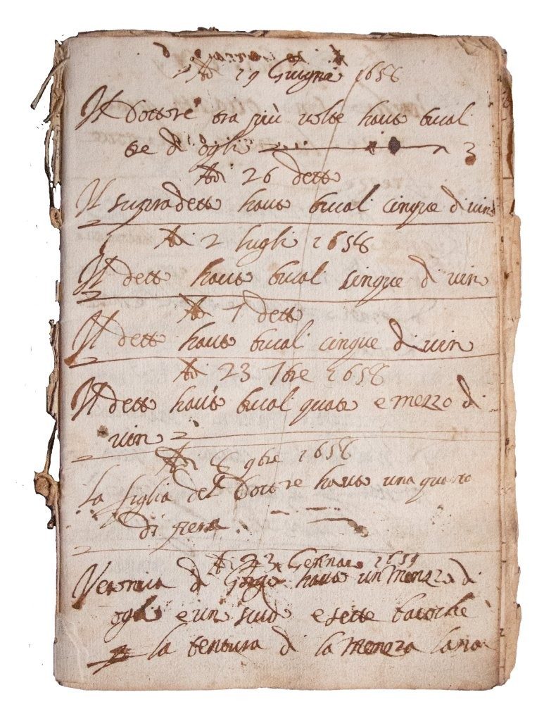 Insights into the Locality around Fermo, Italy between 1658-1717 [Waste Book]