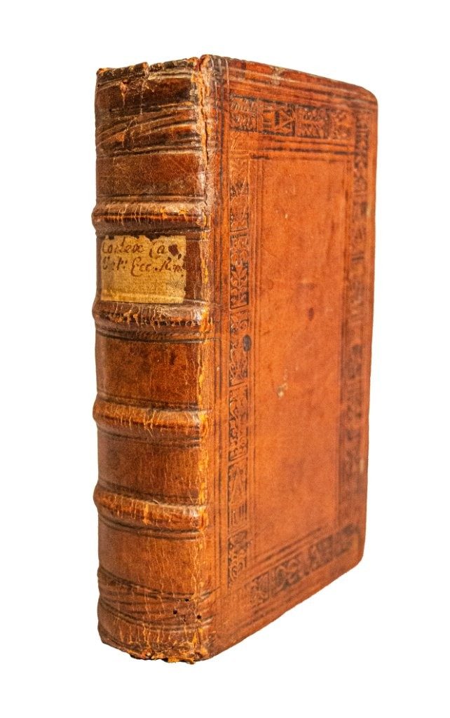 Handsome early 17th-century Oxford binding, Paris, 1609