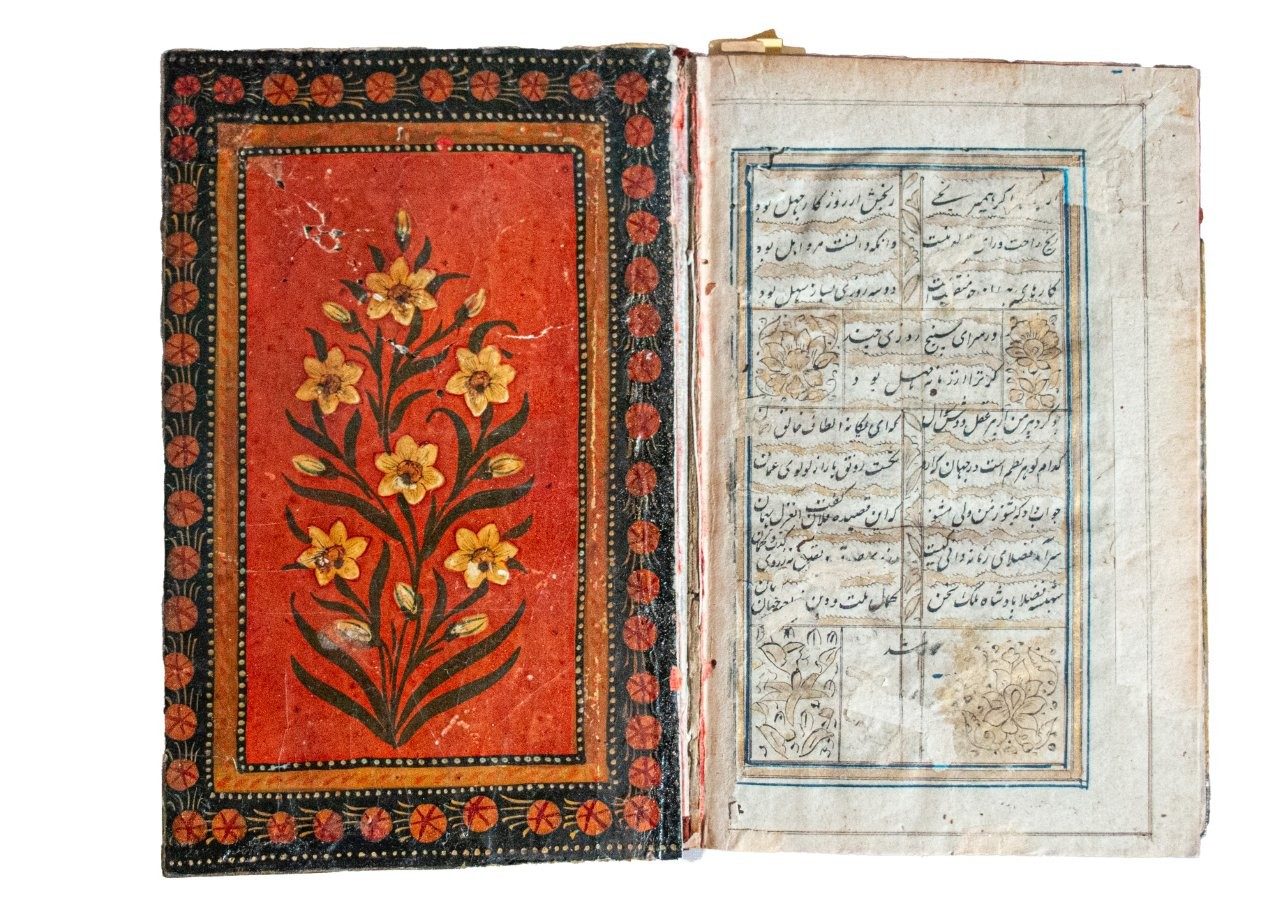 Beautiful Divan of Hafez with 5 miniatures possibly Kashmir late C18/C19
