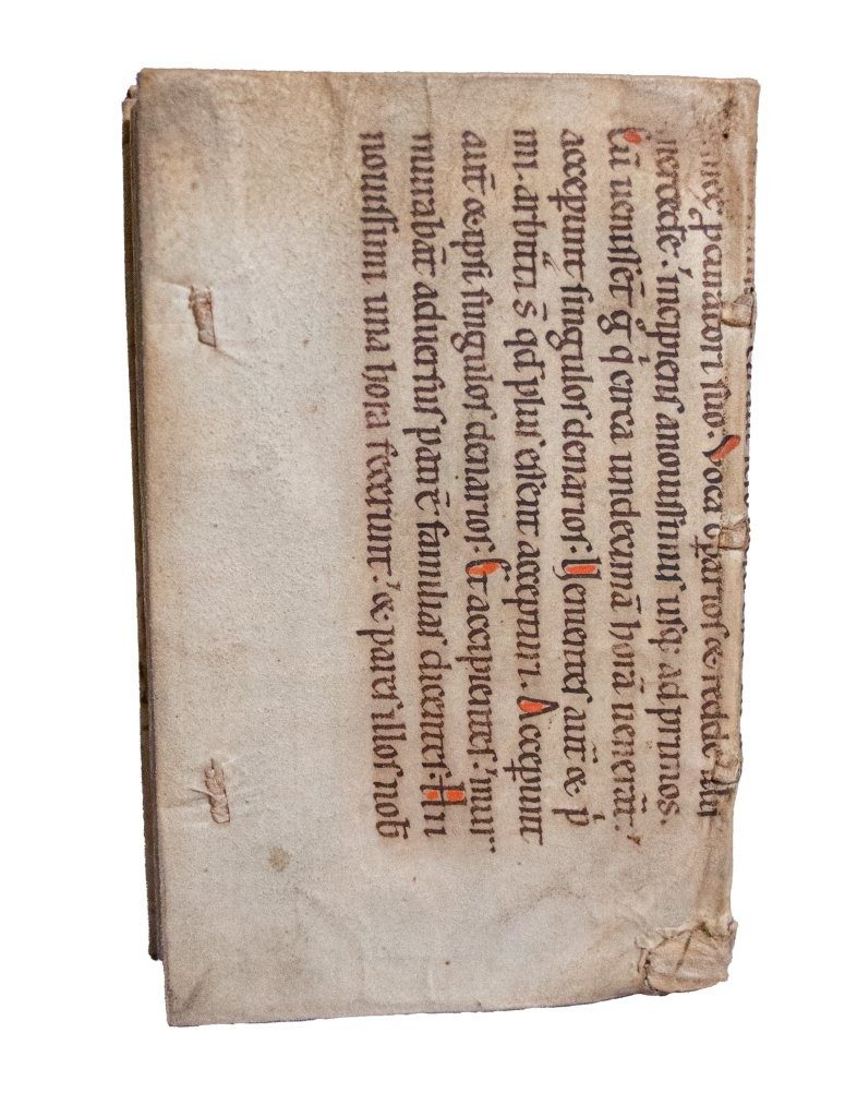 Scribianus book bound in mid-C12 Lectionary manuscript Scribianus book bound in mid-C12 Lectionary manuscript