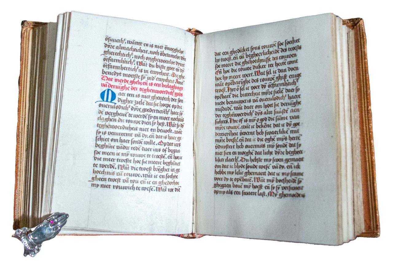 Prayerbook, in Middle Dutch, illuminated manuscript on vellum [Low Countries (probably Western Flanders), C15