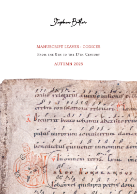 Catalogues Stephen Butler Rare Books & Manuscripts