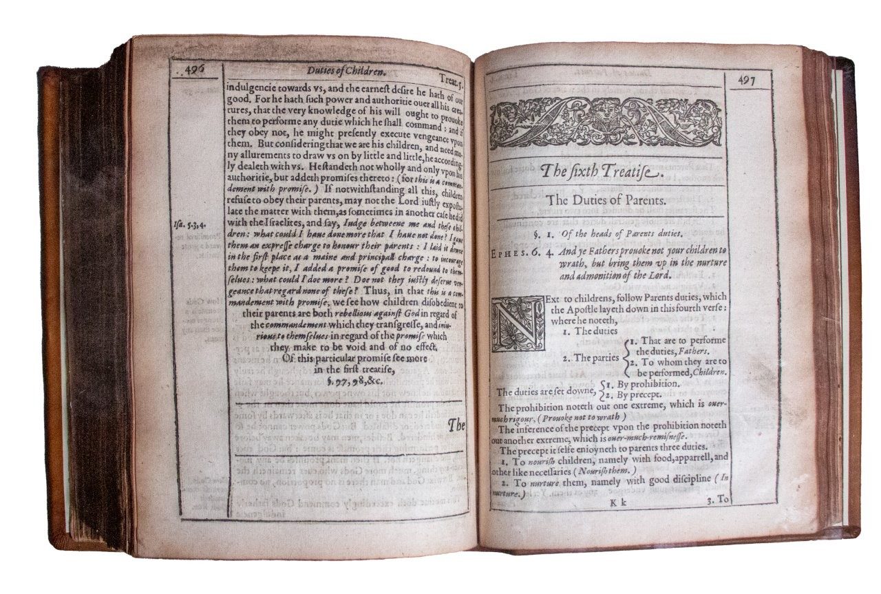 William Gouge on Domesticall Duties, for Order in the Household, 1622