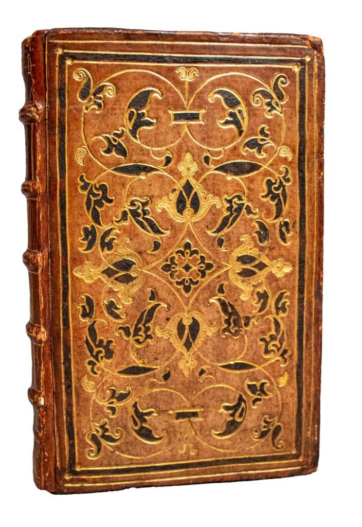 Gilded French calf binding with distinctive Wotton Binder ‘B’ relief