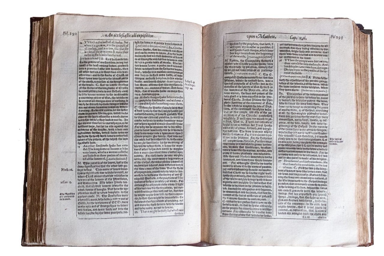 Commentary on Matthew by eminent French Reformer, Marolate, in English, 1570 Commentary on Matthew by eminent French Reformer, Marolate, in English, 1570