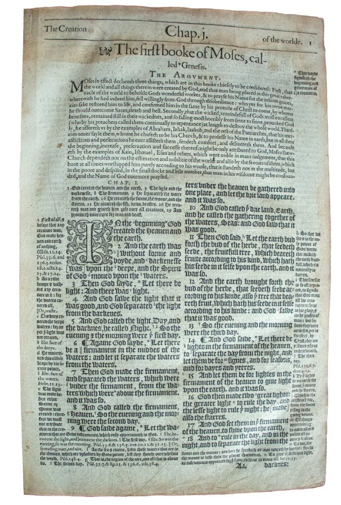Huge pulpit Geneva Bible, 1583 in original boards and all title pages. Huge pulpit Geneva Bible, 1583 in original boards and all title pages.