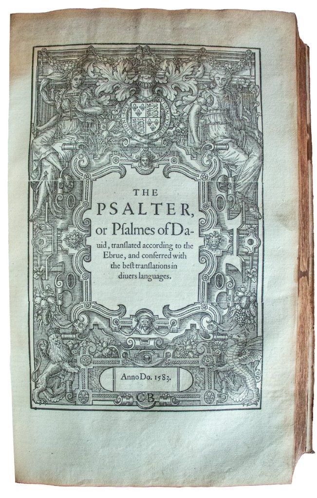 Huge pulpit Geneva Bible, 1583 in original boards and all title pages. Huge pulpit Geneva Bible, 1583 in original boards and all title pages.
