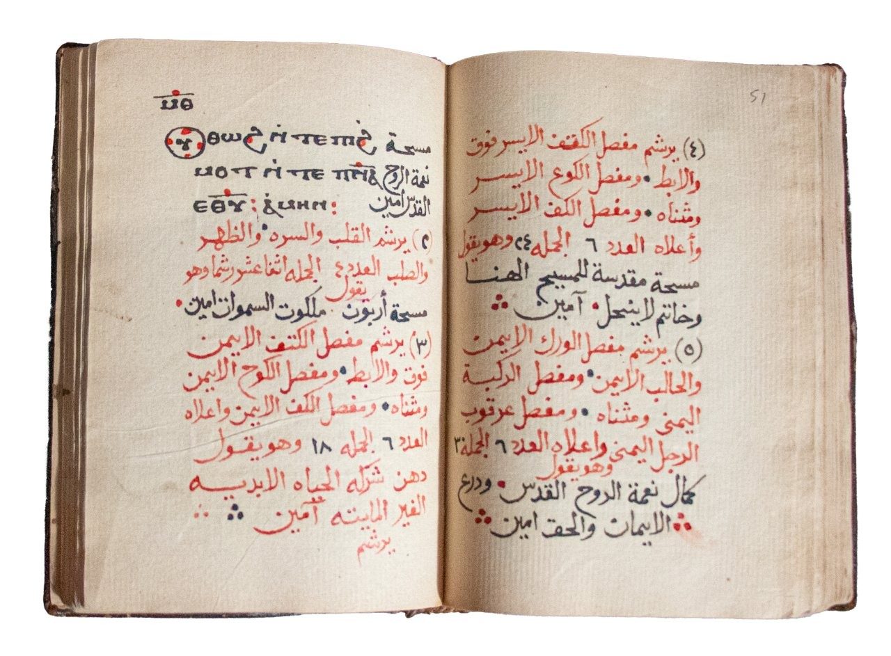 [Coptic–Arabic Manuscript — Kitāb al-ʿAmūdiyya al-Muqaddasa (Euchologion: Book of Holy Baptism, Marriage, and Other Rites)]
