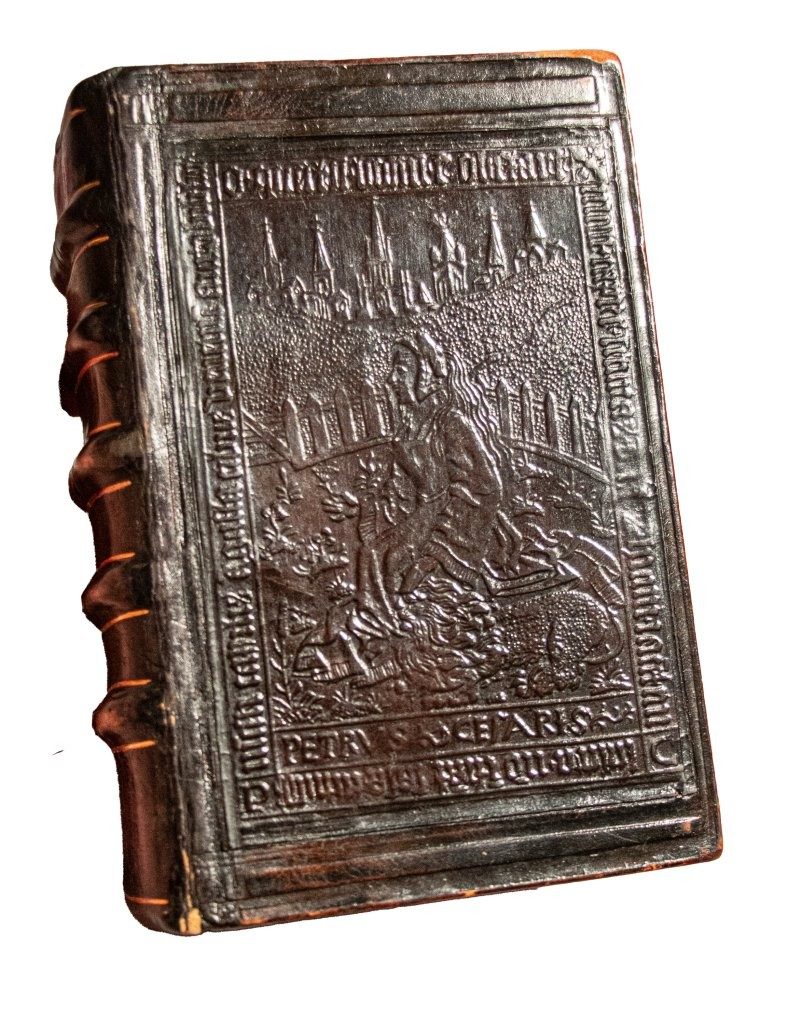 Rare C16th Lyon edition of Rabelais on an exquisite Ghent binding of Pieter de Keysere