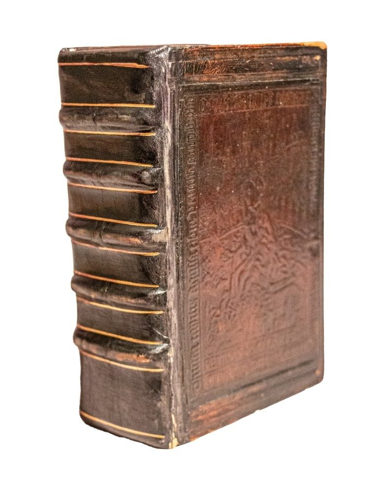 Rare C16th Lyon edition of Rabelais on an exquisite Ghent binding of Pieter de Keysere