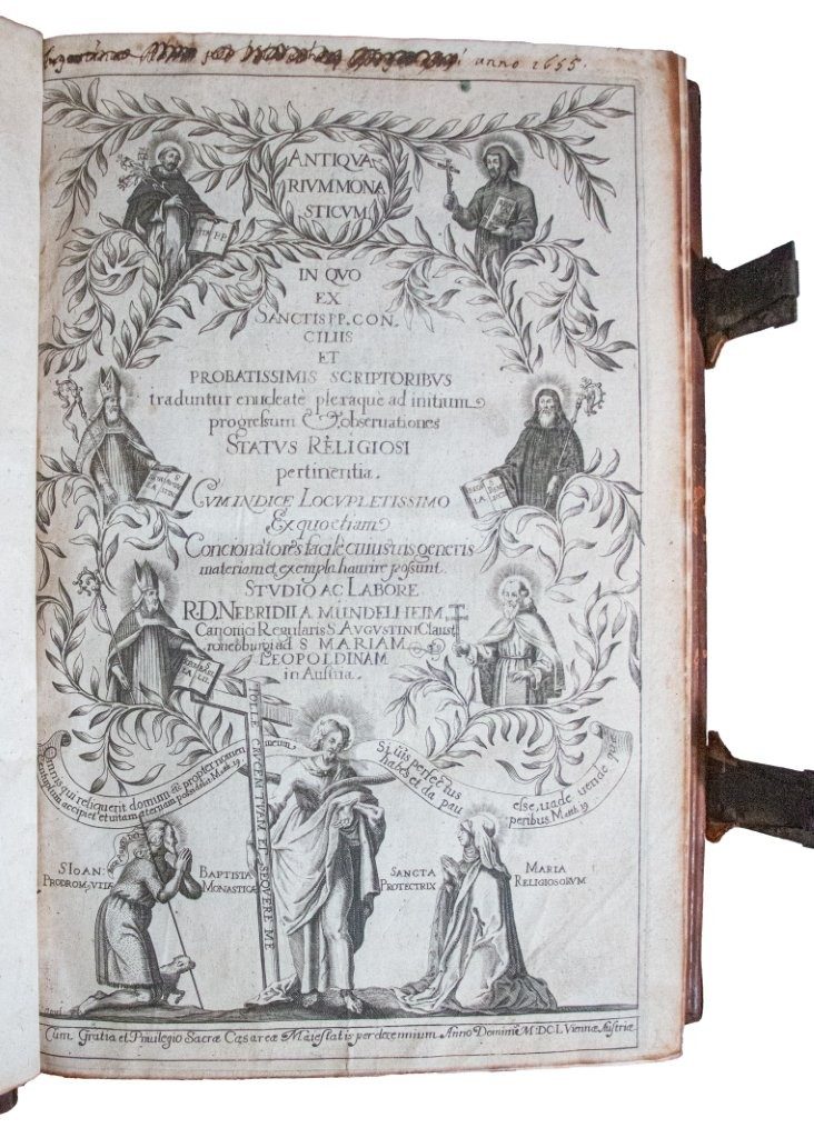 Lovely early blind-stamped German binding (ca. 1480–1530), reused on a later book. Lovely early blind-stamped German binding (ca. 1480–1530), reused on a later book.