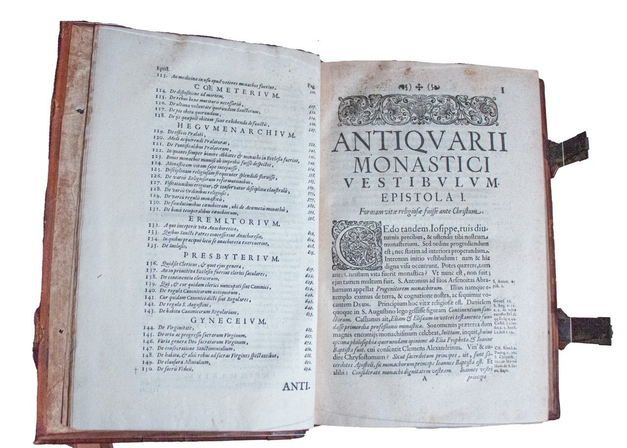 Lovely early blind-stamped German binding (ca. 1480–1530), reused on a later book. Lovely early blind-stamped German binding (ca. 1480–1530), reused on a later book.