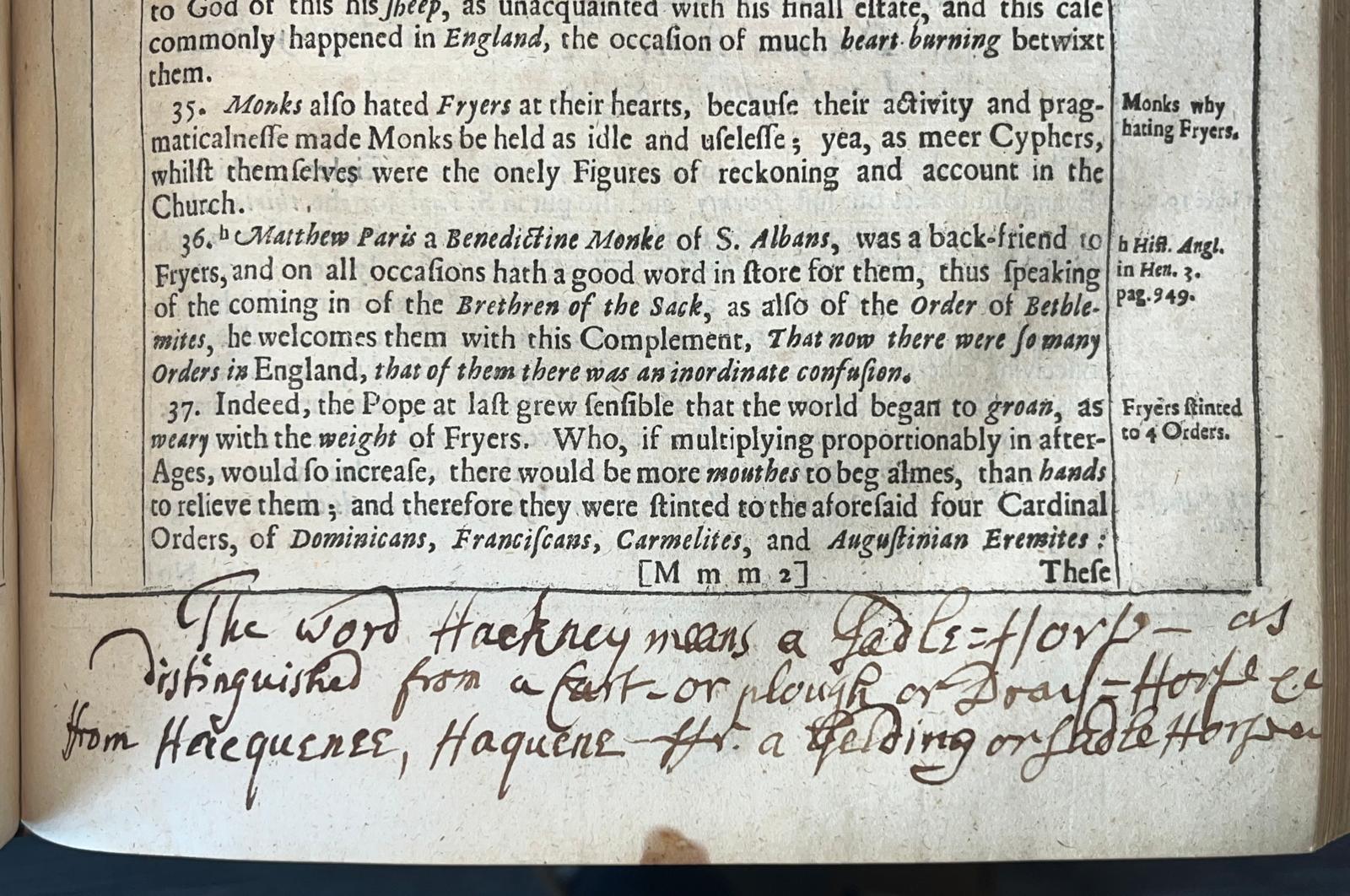 An annotated copy of Thomas Fuller’s The Church-History of Britain (1656) possibly owned by Rev. Thomas Tilling (fl.1710-1735)