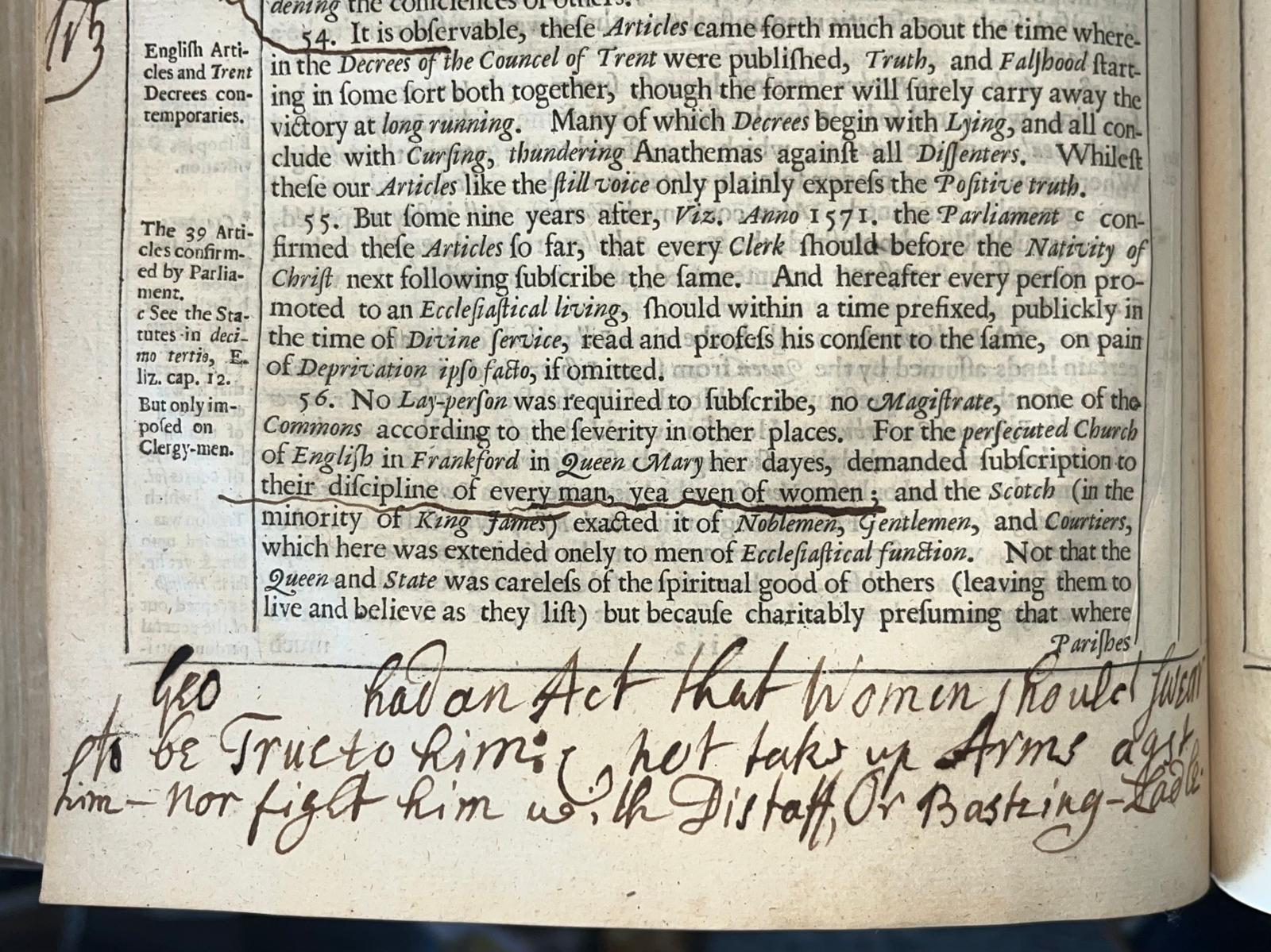 An annotated copy of Thomas Fuller’s The Church-History of Britain (1656) possibly owned by Rev. Thomas Tilling (fl.1710-1735)