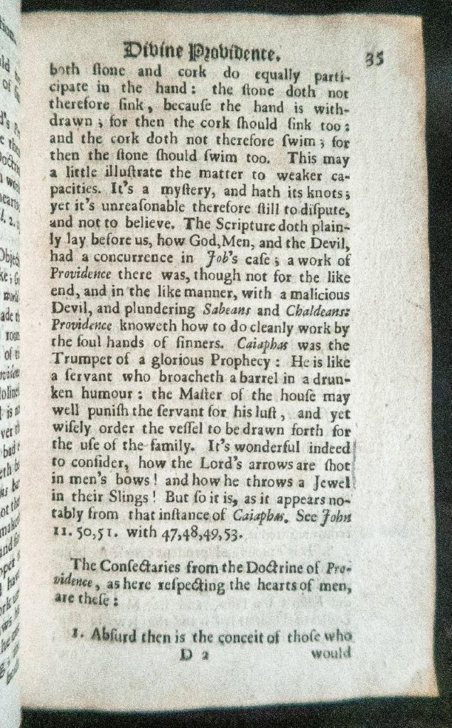 A Prospect of Divine Providence, a rare English work 1672 loved by John Wesley