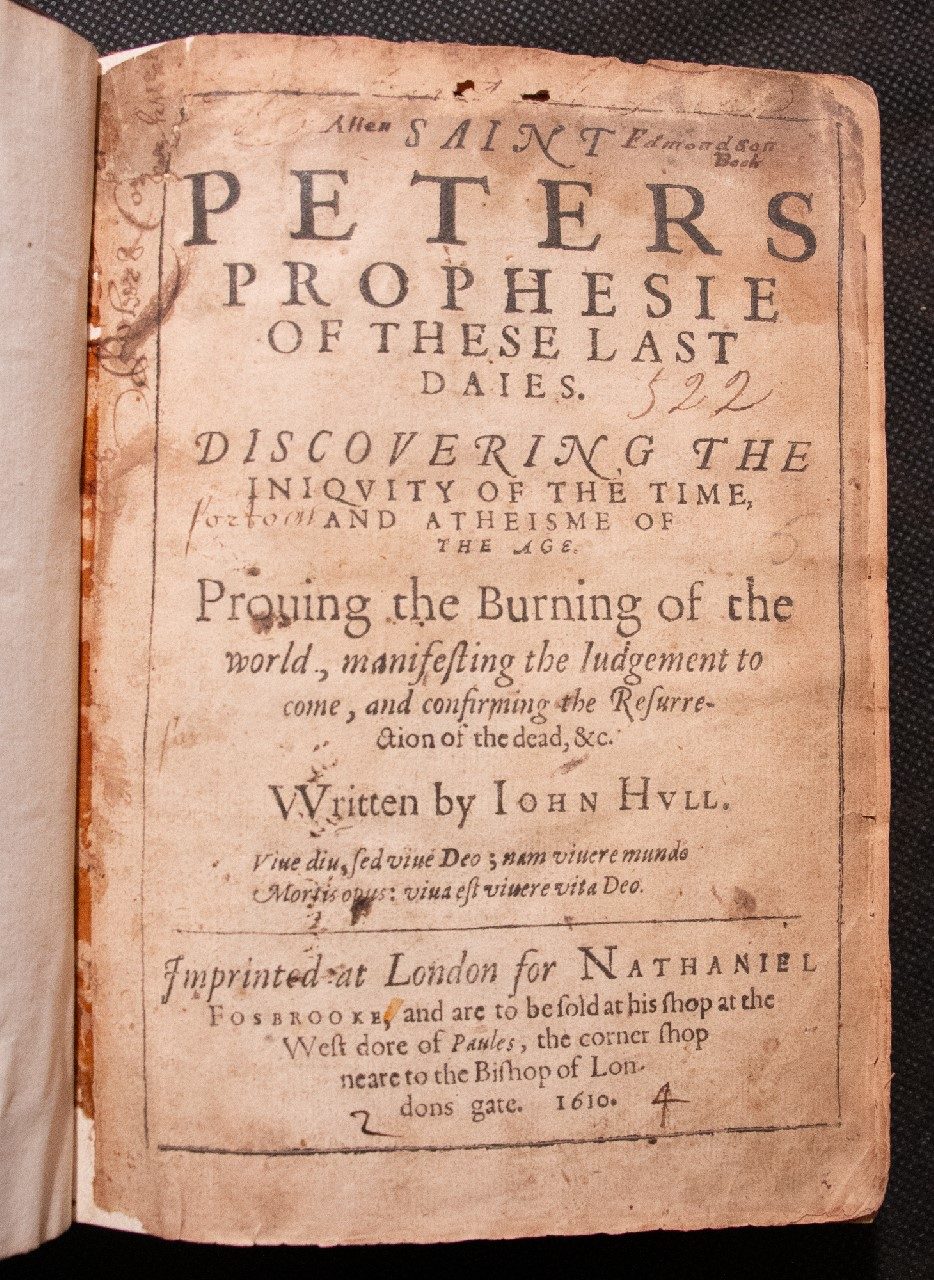 ‘The Burning of the World’: Rare volume of Jacobean Apocalypse Sermons on Atheism, Judgment, and the Last Days. [1610]