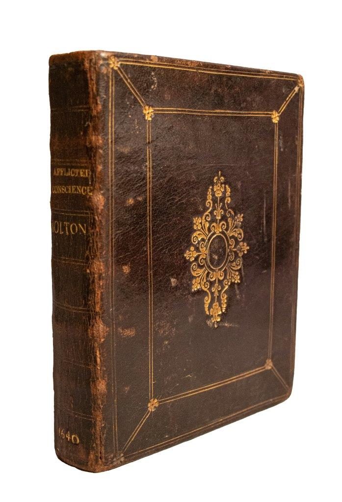 A major Puritan devotional classic by Robert Bolton on comforting afflicted consciences, in a handsome contemporary gilt calf binding. (1640)