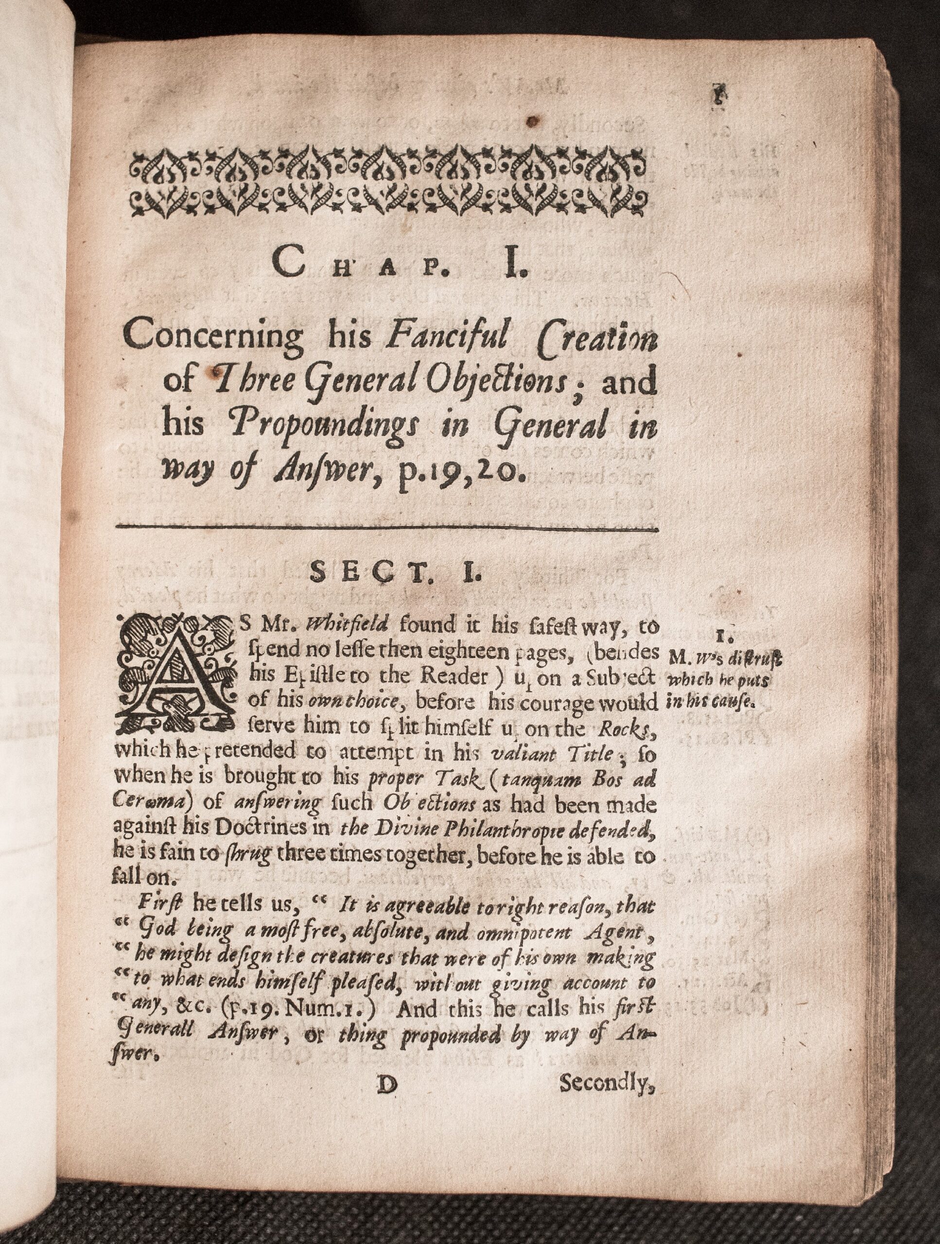 A rare Interregnum folio attacking Calvinist predestination: Thomas Pierce’s collected defences of divine justice and human responsibility, 1658.