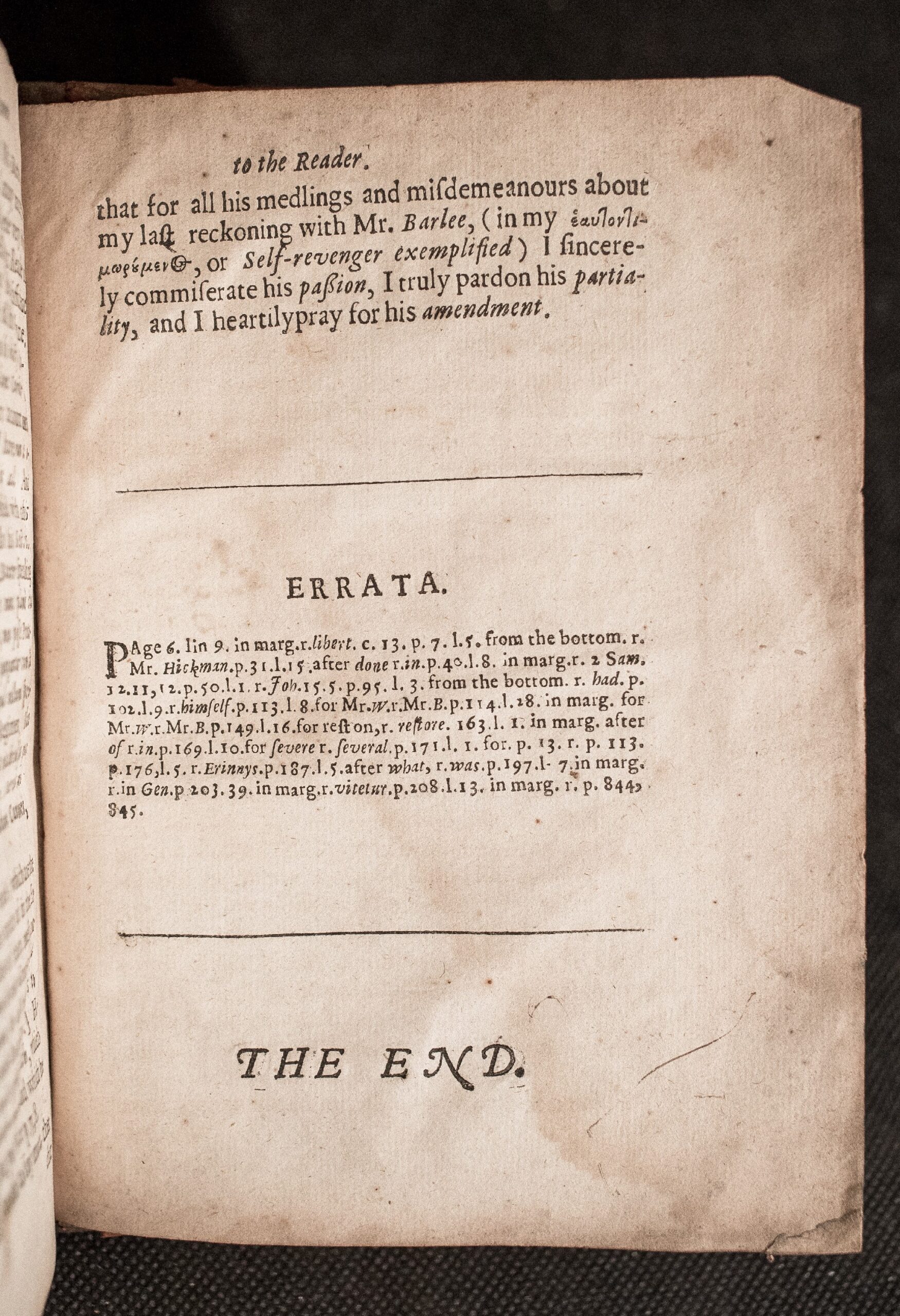 A rare Interregnum folio attacking Calvinist predestination: Thomas Pierce’s collected defences of divine justice and human responsibility, 1658.