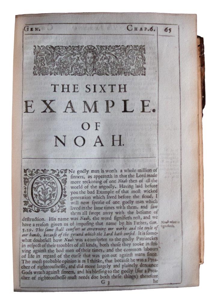 Biblical Lives as Moral Mirrors: A Rare Posthumous Puritan Classic from the Pulpit of Banbury. [1647]
