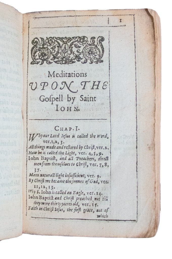Jacobean Devotion in Original Vellum: William Pelham’s Meditations on St John, 1625
