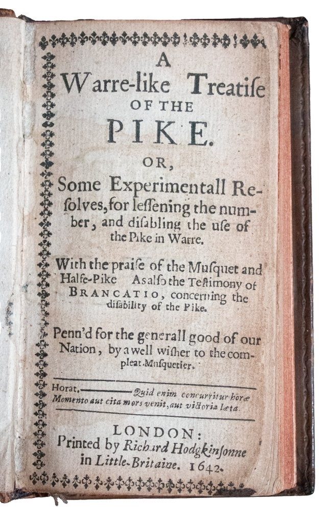 A Clergyman’s Manifesto for Modern War: A Rare 1642 Tract on the Supremacy of the Musket at the Outbreak of the English Civil War