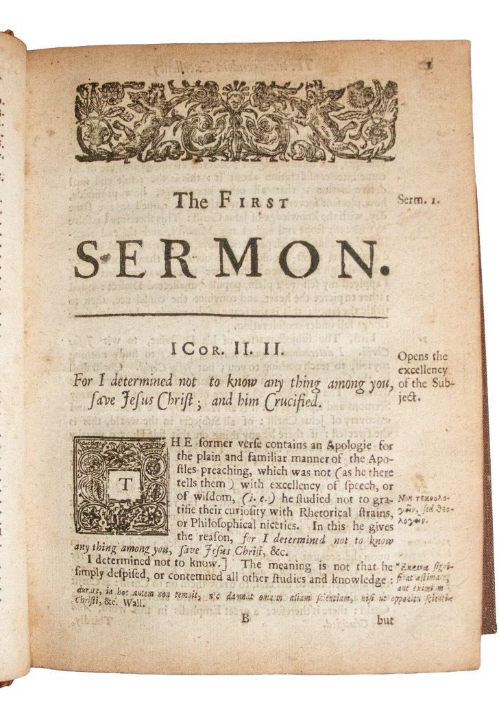 The first edition of John Flavel’s devotional masterpiece on the person and work of Christ, written during his Restoration exile from Dartmouth. 1673