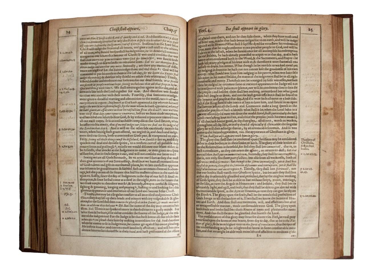 A major early-Stuart Calvinist folio: Nicholas Byfield’s learned exposition of Colossians, dedicated to the Puritan patron the 3rd Earl of Bedford.