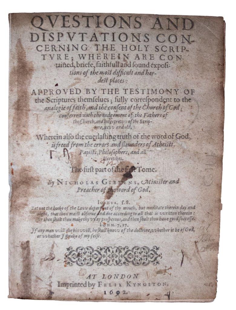 The Hardest Places of Genesis Opened’: A Monumental Elizabethan Commentary on Scripture’s Most Difficult Passages. 1602