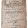 ‘God Hath a Sad Controversie with the Land’: A Rare Apocalyptic Pamphlet from the Opening Year of the English Civil War. [1642]