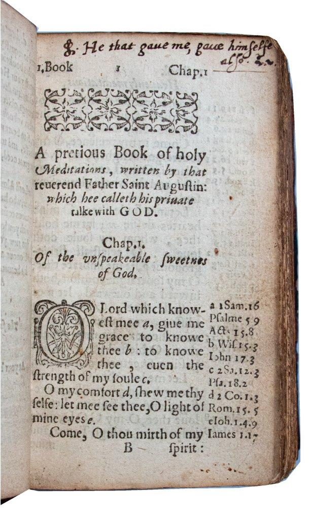 “An Elizabethan Classic of Private Devotion — Augustine Re-imagined for the English Soul. 1616