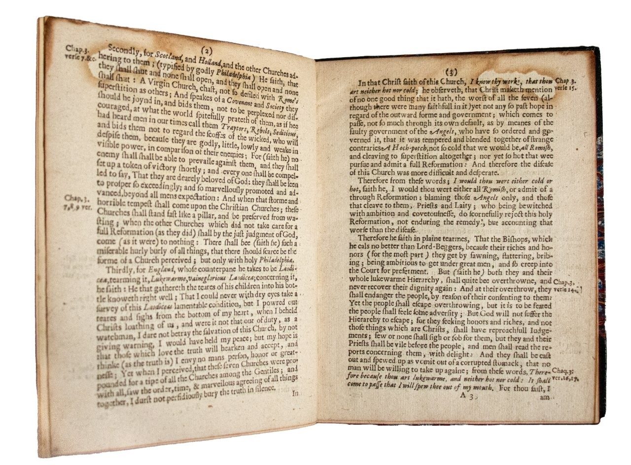 ‘God Hath a Sad Controversie with the Land’: A Rare Apocalyptic Pamphlet from the Opening Year of the English Civil War. [1642]