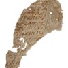 An early Egyptian Coptic vellum leaf with Literary text in Two Scribal hands. C7th – C8th