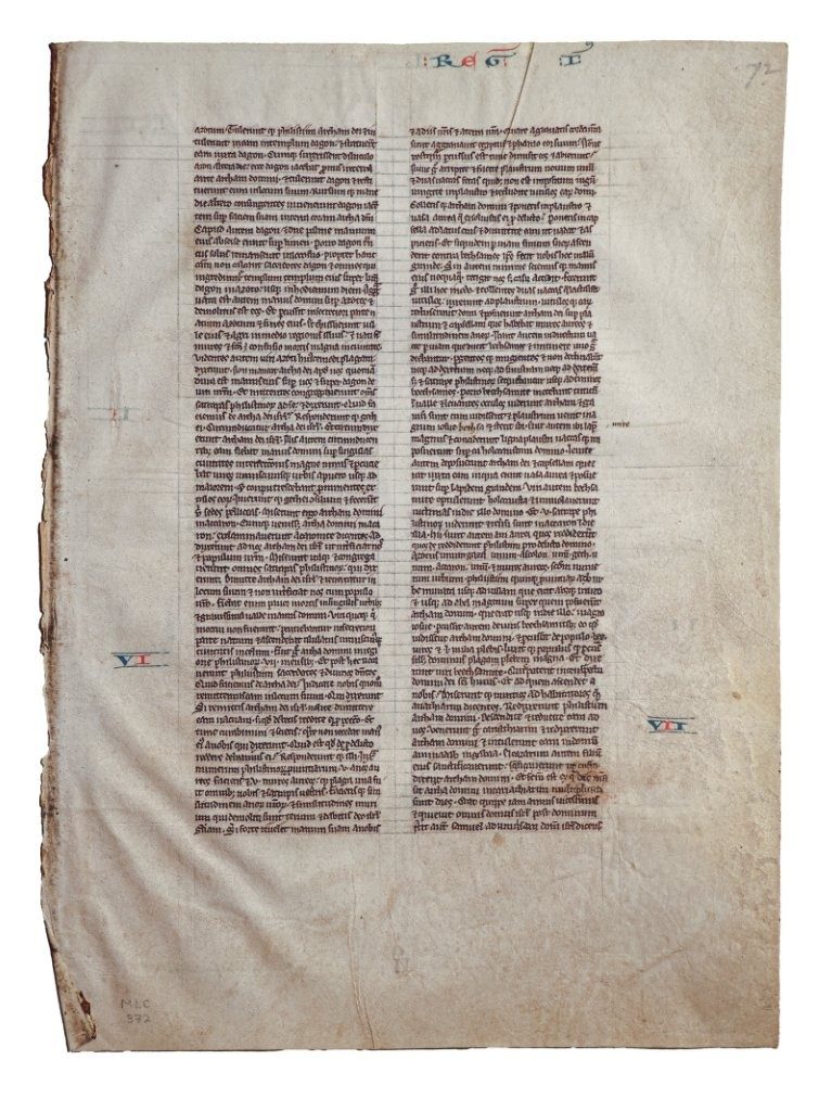 A Medieval English Voice in the Margin: Two Leaves from the ‘Cambridge Bible’, with Latin and Middle English Glosses, 1220s