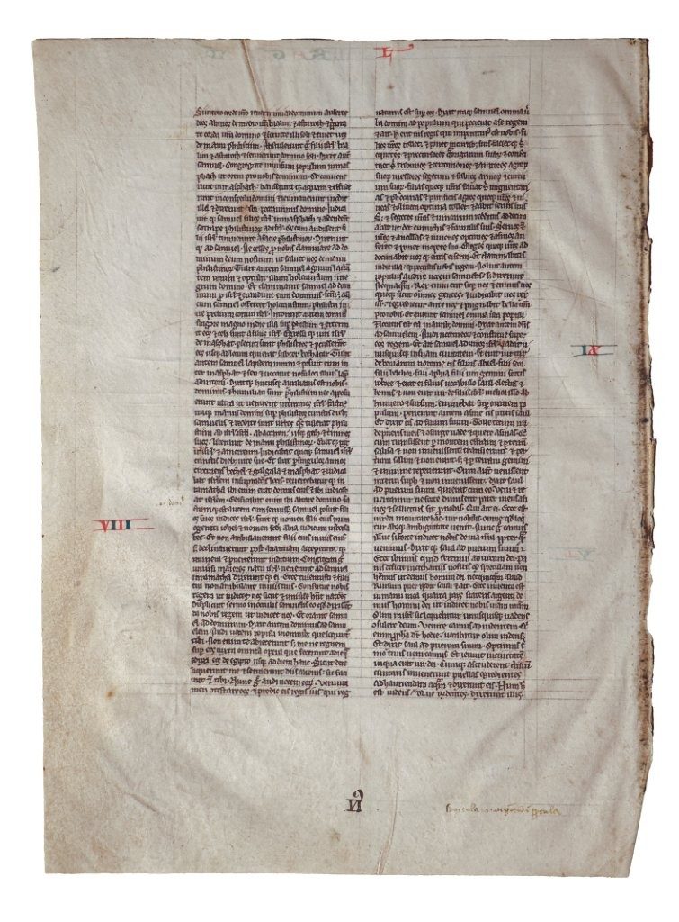 A Medieval English Voice in the Margin: Two Leaves from the ‘Cambridge Bible’, with Latin and Middle English Glosses, 1220s