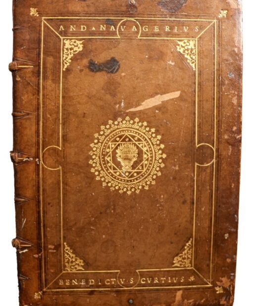 Gorgeous ‘Mendoza’ binding, Venice, 1530 by di Lorenzo in olive green.