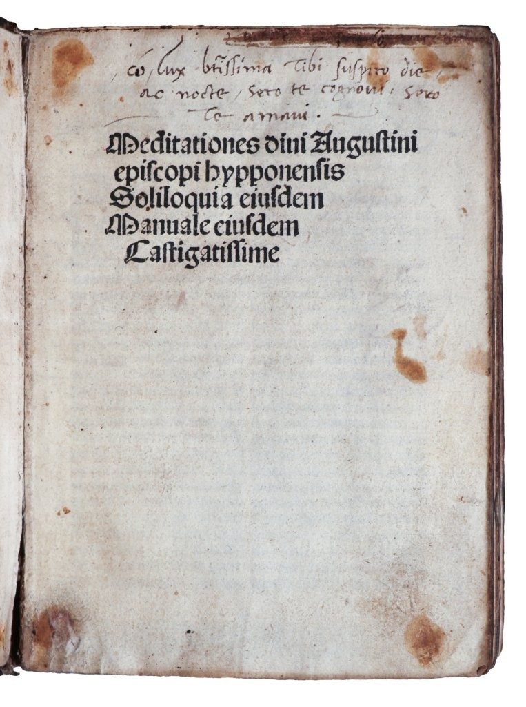 Portable Incunabule collection of Philosophical, Spiritual and Mystical texts, 1498