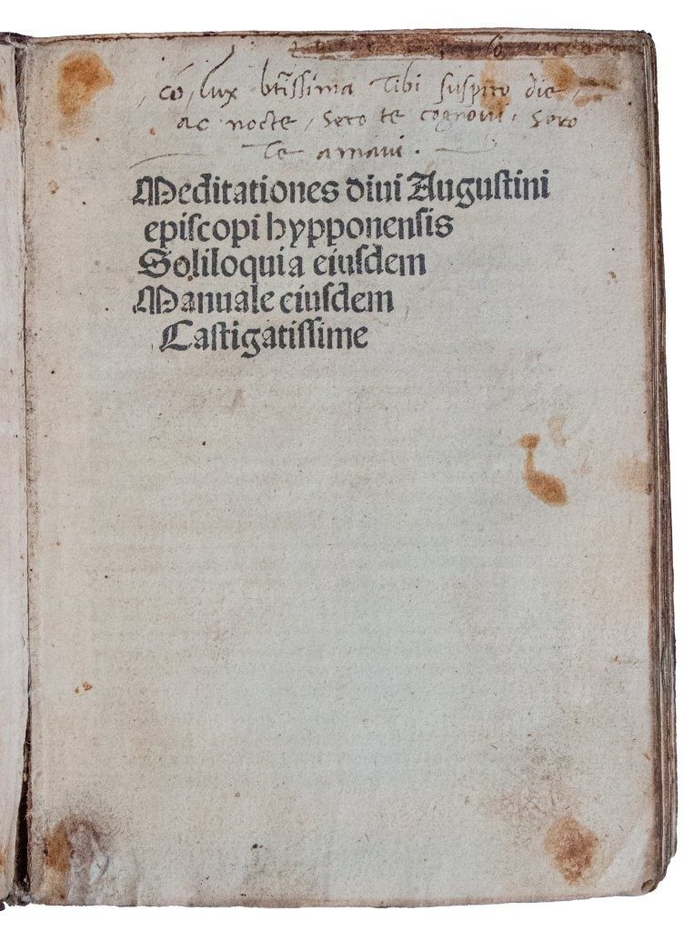 Portable Incunabule collection of Philosophical, Spiritual and Mystical texts, 1498