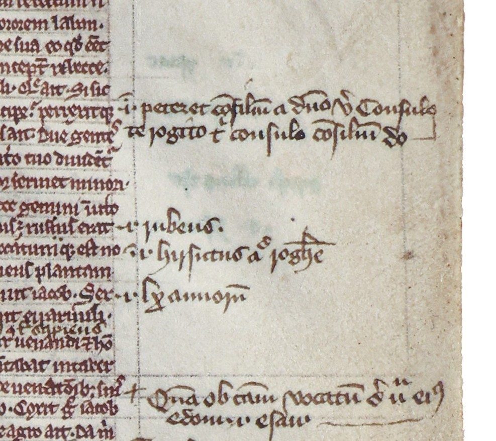 A Medieval English Voice in the Margin: Two Leaves from the ‘Cambridge Bible’, with Latin and Middle English Glosses, 1220s