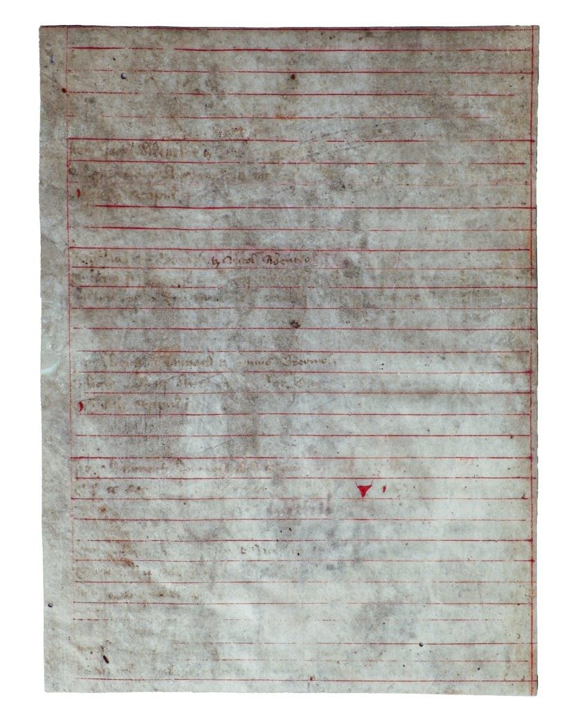 Two Leaves from a Rental Book (Gültbuch) for a Monastery or Collegiate Church, perhaps the Benedictine abbey in Sankt Lambrecht, Austria manuscript on vellum Austria, C14th